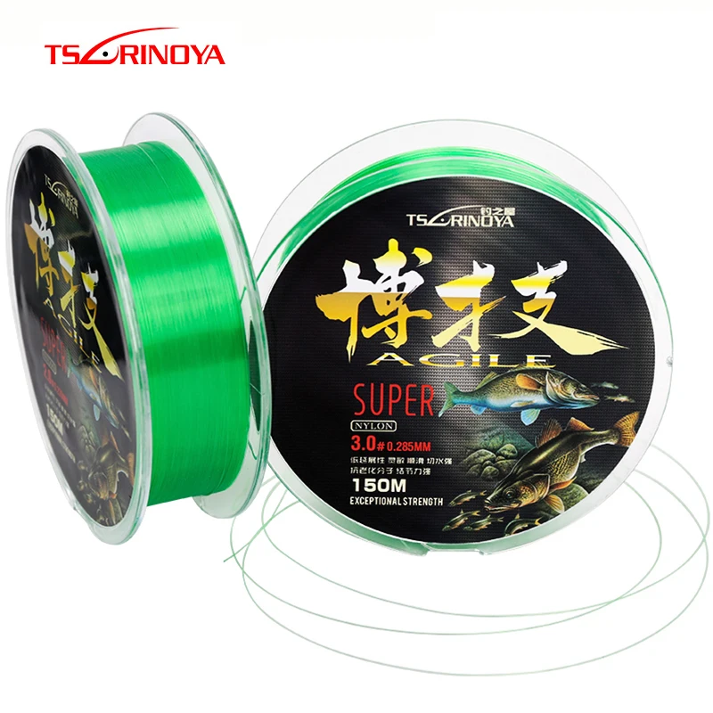TSURINOYA 150 м нейлоновая рыболовная леска 1 0 #1 5 #2 #3 # с нулевой памятью превосходная