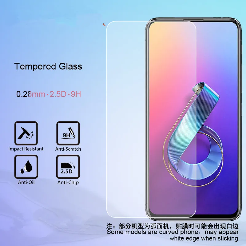 

Закаленное защитное стекло для сотового телефона Asus Zenfone ZS630KL ZB634KL ZB633KL ZB631KL, 2 шт., 0,26 мм