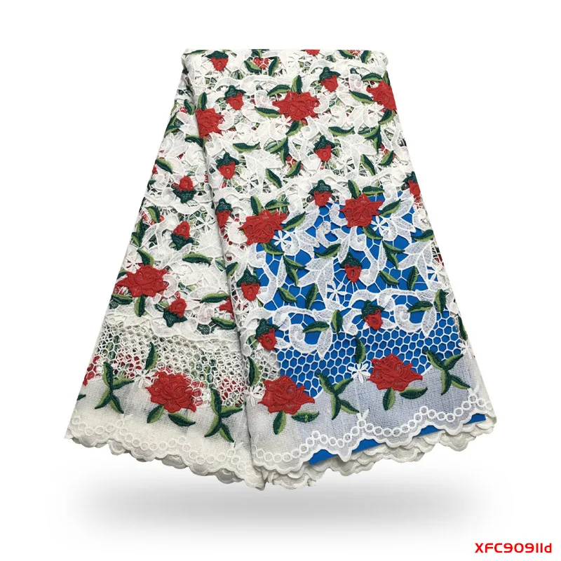 

2019 Beautiful flower lace nigerian Embroidery tulle Lace Fabric France mesh Lace dress f190911