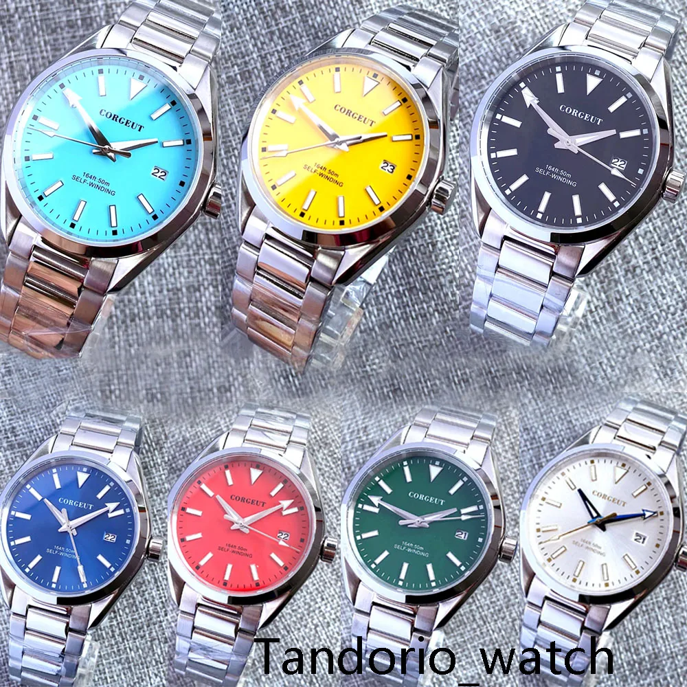 Часы мужские автоматические с сапфировым стеклом 41 мм