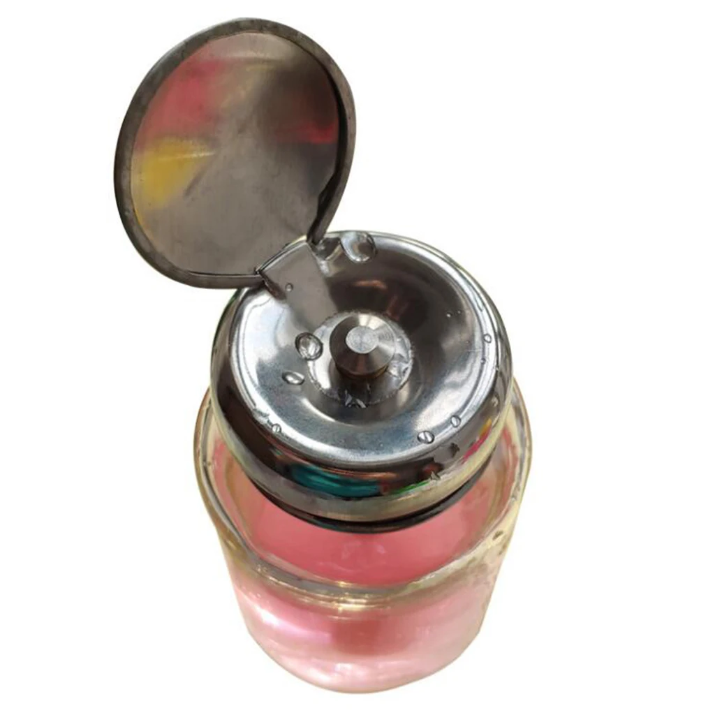 Стеклянный флакон с эффектом пуш апа для снятия лака и макияжа 80 мл 1 шт.|Жидкость