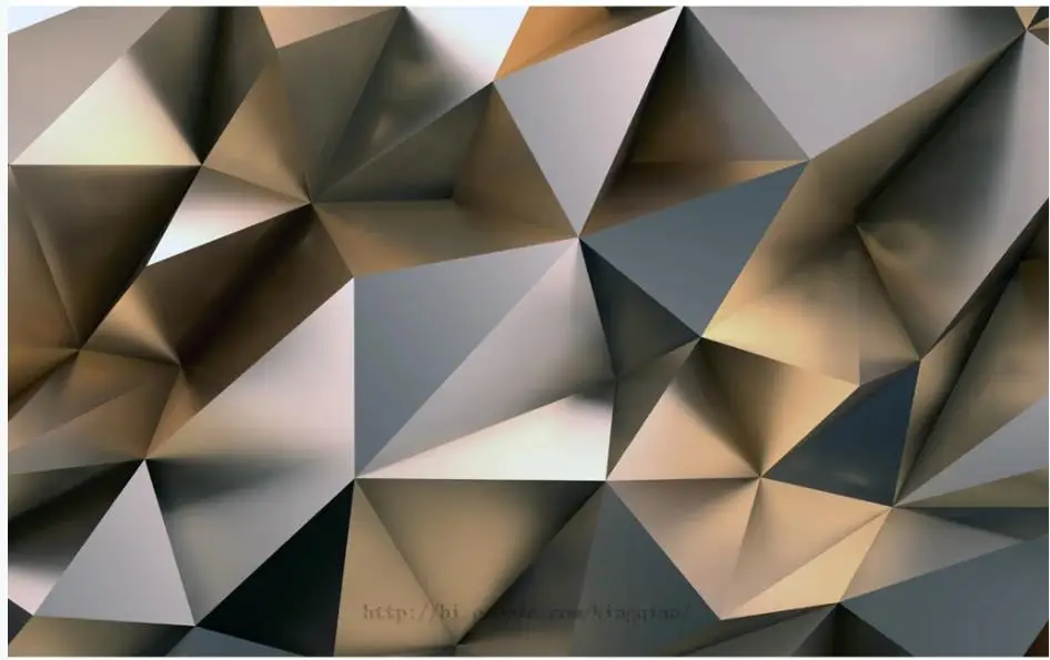 Обои для стен 3 d гостиная Золотой низкие многоугольник пространство 3d фоне