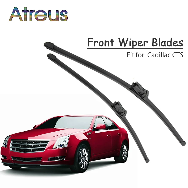 

Высококачественные долговечные резиновые передние щетки стеклоочистителя Atreus для Cadillac CTS 2018, 2017, 2015-2004, автомобильные оригинальные модифиц...