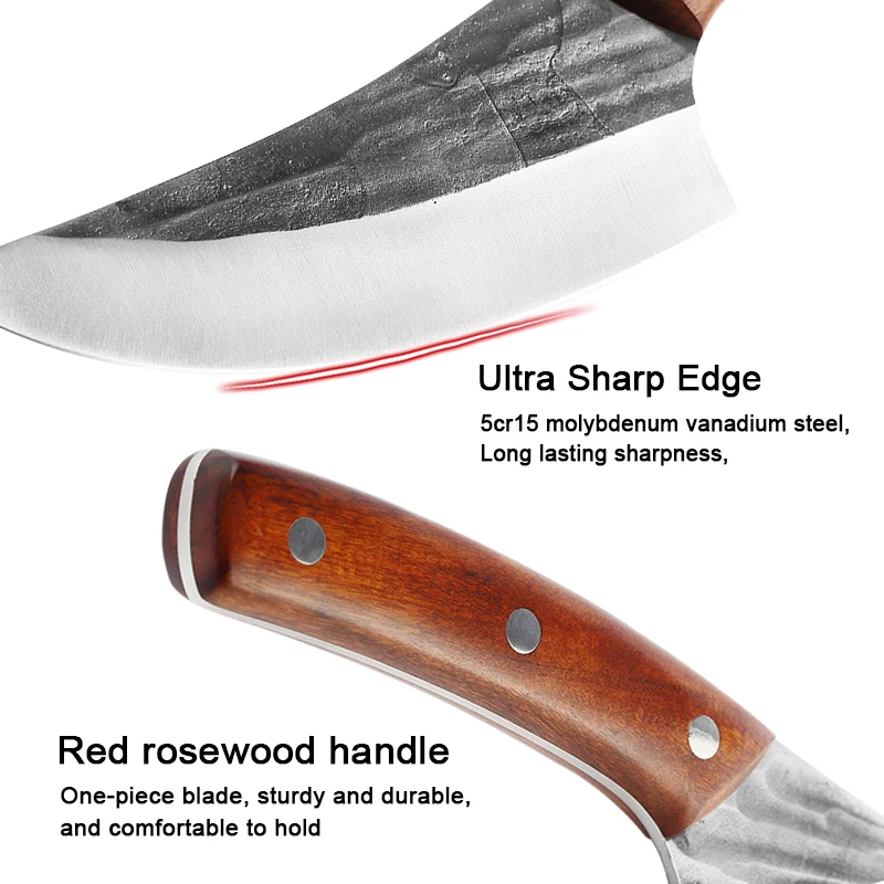 Кованый кухонный нож шеф-повар из нержавеющей стали резец для мяса шеф-повара