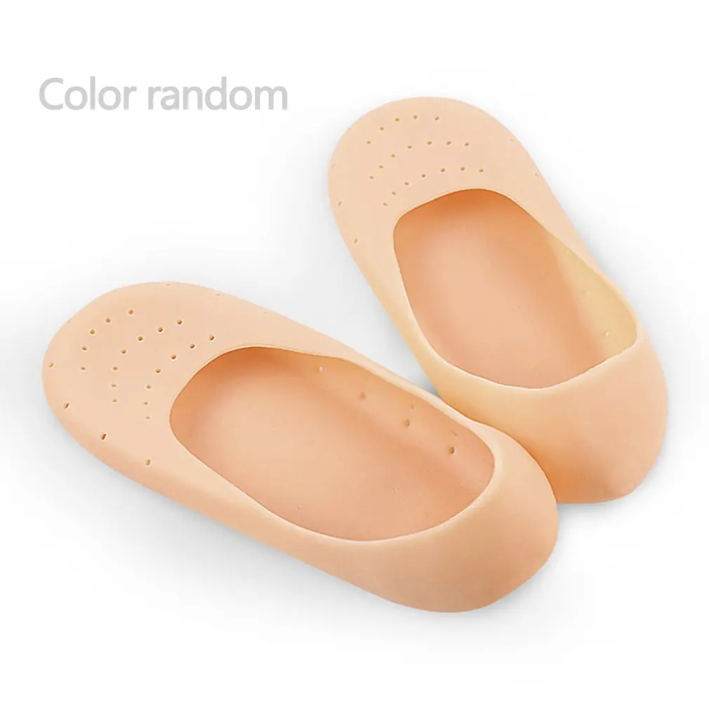 

random color Silicone boat socks Ms.stealth shallow silicone breathable leisure Gel socks fine silicone socks Foot Care Reusable