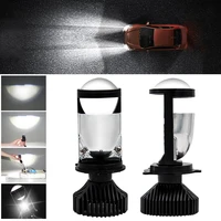8000lm h4 lens led lamp bi led mini projector lenses auto car headlight bulbs fog light hilo beam