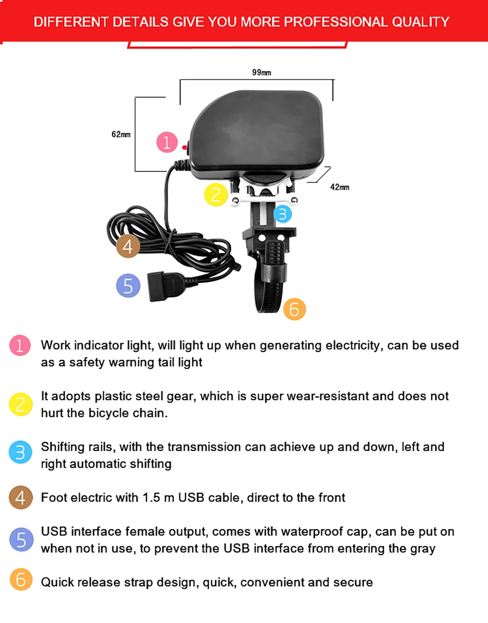 Генератор велосипедных цепей Wheelway зарядное устройство для педалей Защита