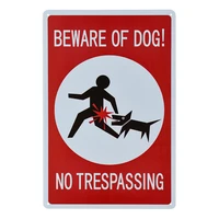 do not invade watch out for dogs sign funny or scary wall decor metal wall art decor living room