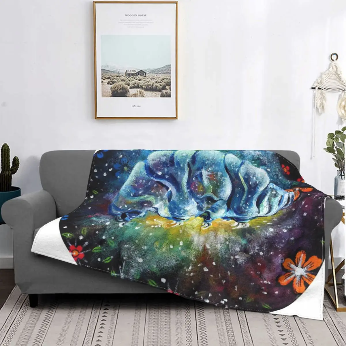 

Manta Floral Space Tardigrade- Galaxy, colcha de cama a cuadros, manta de muselina para bebé, ropa de cama de algodón