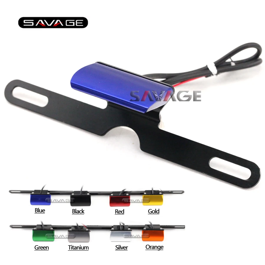 Универсальные аксессуары для мотоциклов CNC Алюминиевый номерной знак светильник