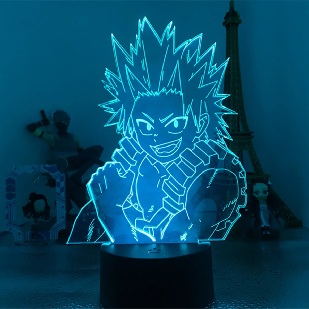 Светодиодная лампа Моя геройская Академия 3D ночники в стиле аниме Kirishima Eijiro