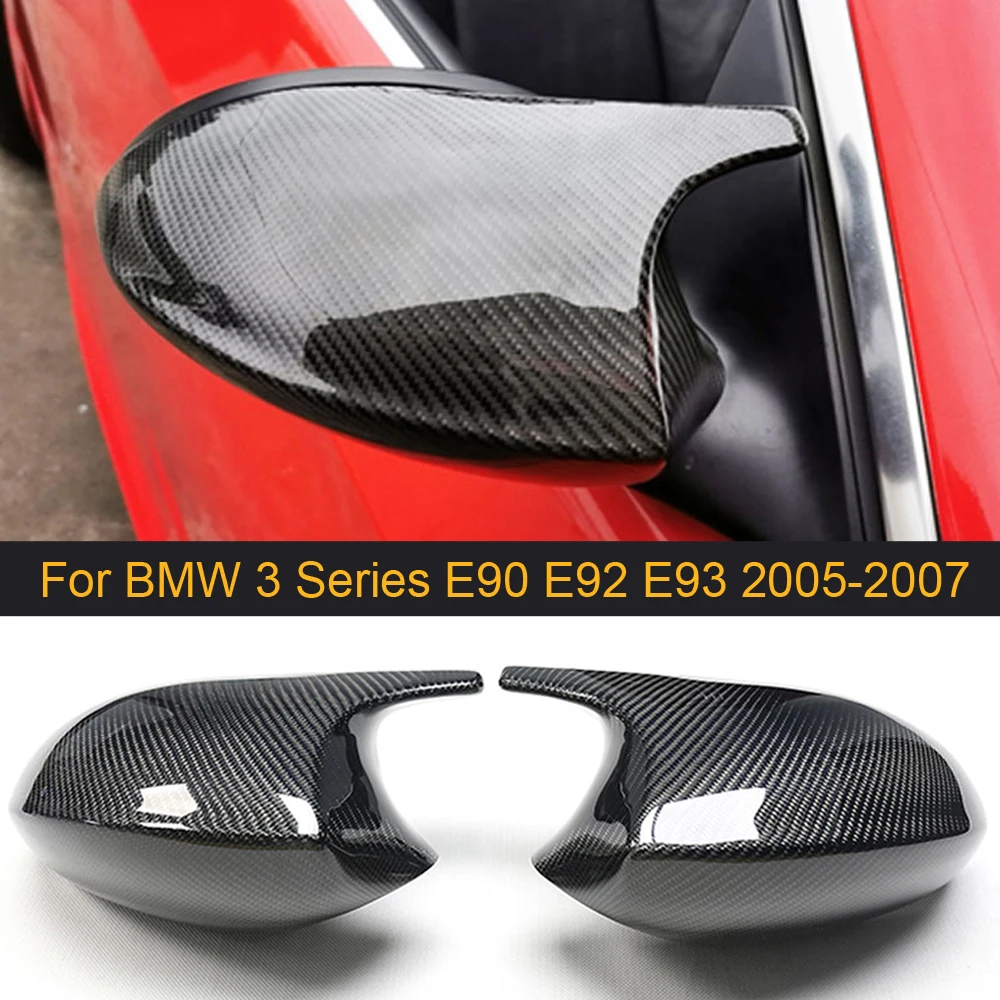 

Чехлы для боковых зеркал автомобиля, для BMW 3 серии E90 E92 E93 2005-2007, углеродное волокно