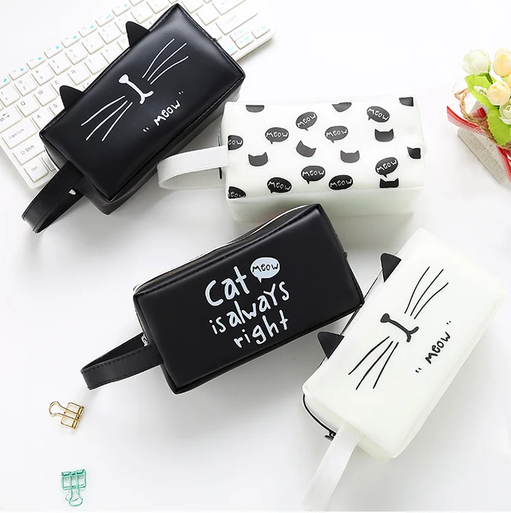 Чехол для карандашей сумка канцелярских принадлежностей кошка Королевство
