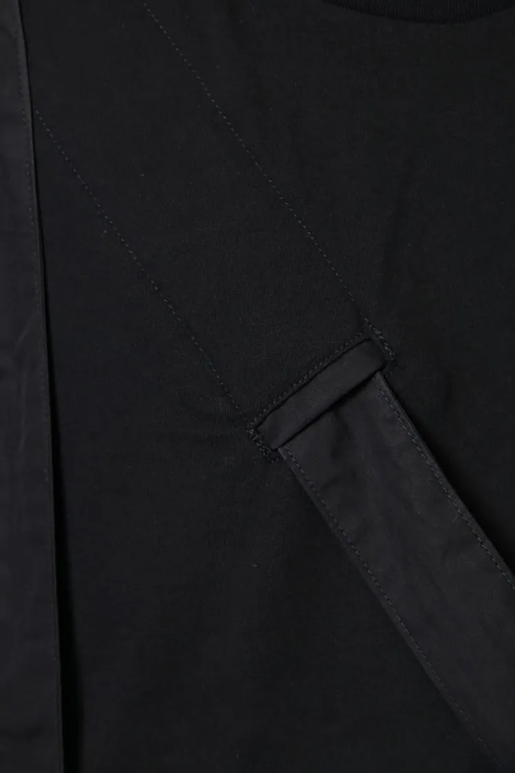 Мужская Повседневная футболка 2020 свободно соединена с черными подтяжками |