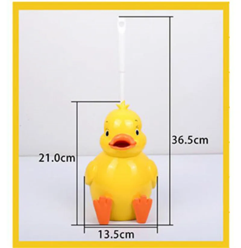 Бытовая щетка для унитаза креативная мультяшная утка уборки чистящая с