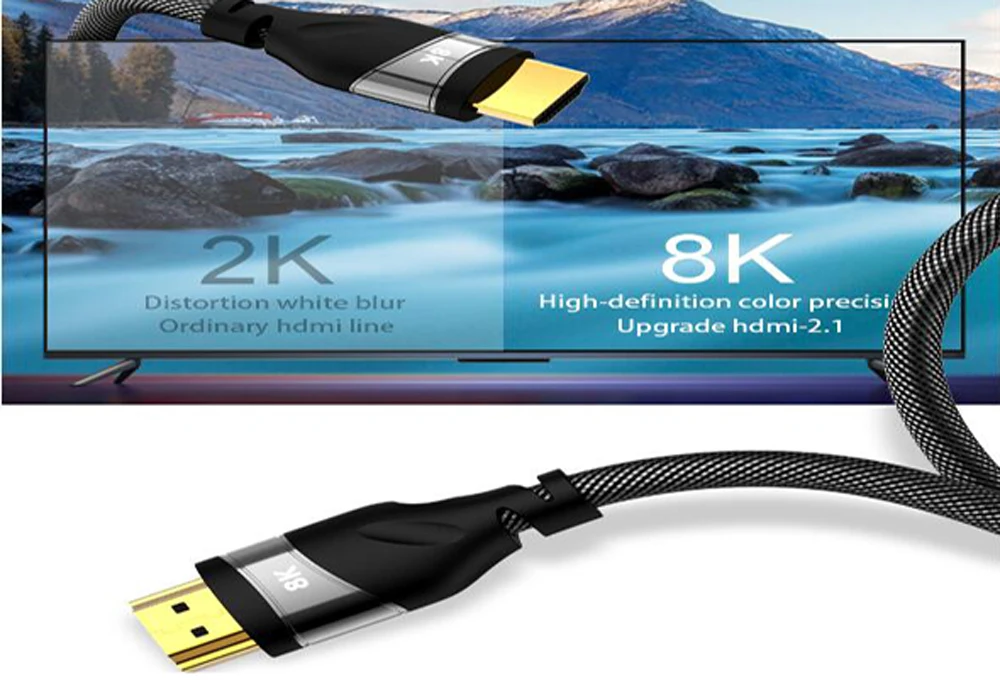 0,5 M 1M 1,5 M 2M Ultra-HD(UHD) 8K 120hz 60hz HDMI 2,1 кабель 48Gbs с Аудио& Ethernet HDR 4:4:4 HDMI кабель для PS4 HDTV