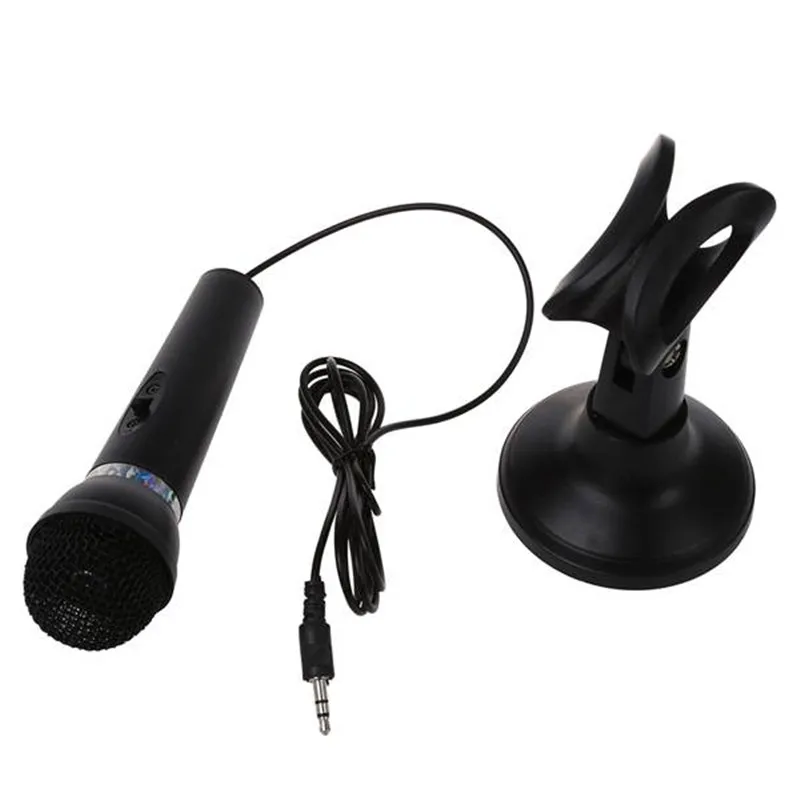 Omnidirectional Laptop PC Computer 3.5mm Network Stand Mini mini phone Mike Black | Microphones