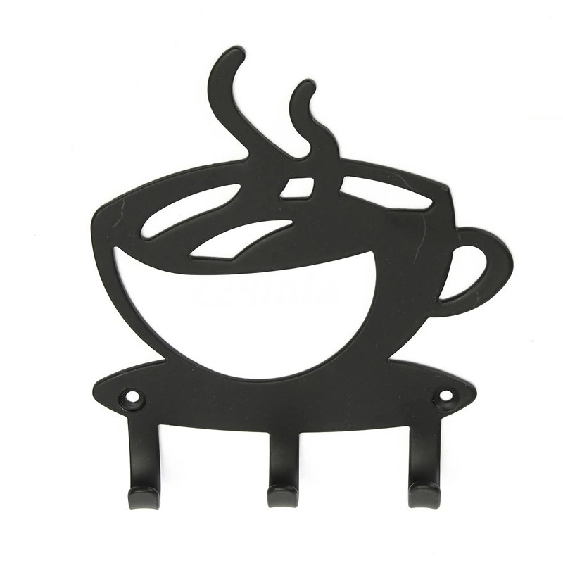 Декоративная металлическая настенная вешалка для ключей с 3 крючками |