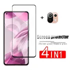 Стекло с полным покрытием для Xiaomi 11 lite 5g NE, Защита экрана для Xiaomi Mi 11 lite 11T, закаленное стекло, Защитная пленка для объектива телефона