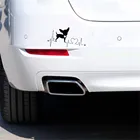 YOSLIFE Чихуахуа собака сердцебиение виниловая наклейка Милая Водонепроницаемая Наклейка на окно автомобиля украшение для стайлинга автомобиля OV07