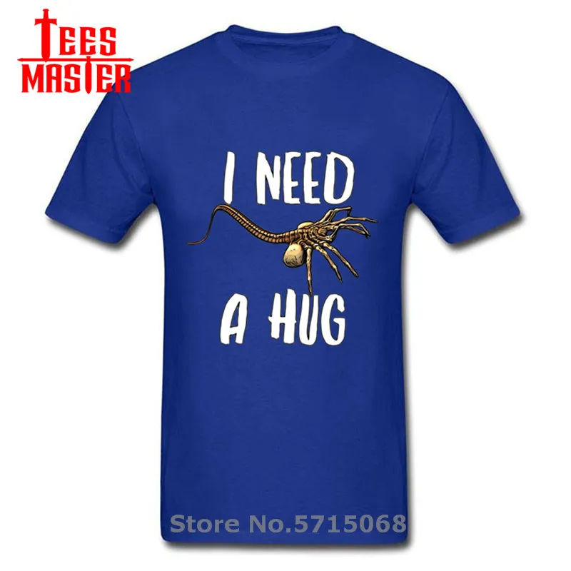 Facehugger мне нужен hug Хэллоуин футболка для мужчин ужасный Стиль с изображениями из