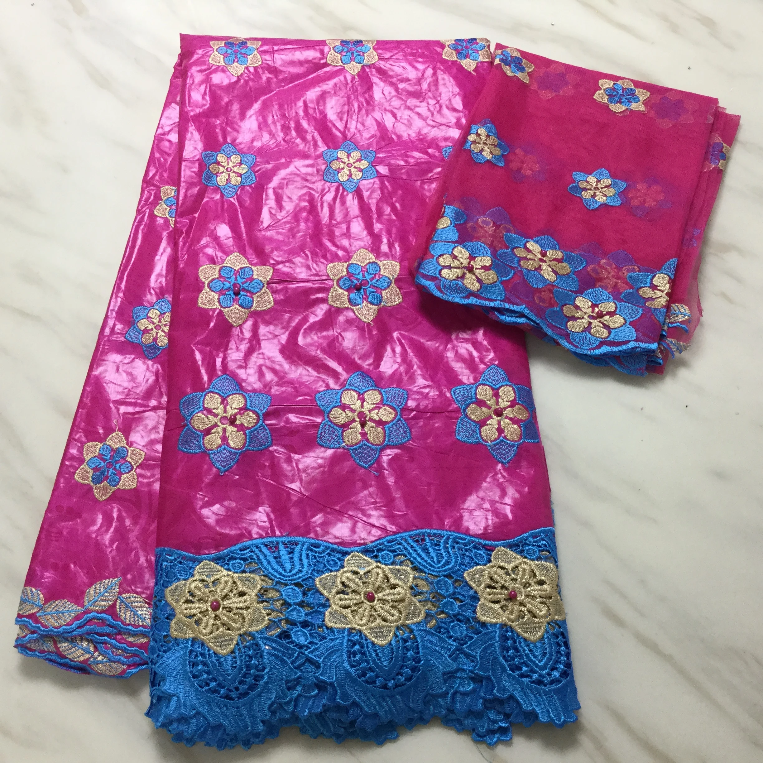 Свадебное платье с бисером кружевной материал 5 + 2 ярдов | Дом и сад