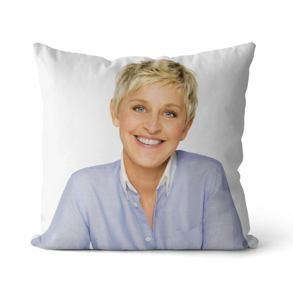 

Ellen Lee DeGeneres Velvet, Cotton Canvas square pillow cover cushion cover, used for sofa living room office party car