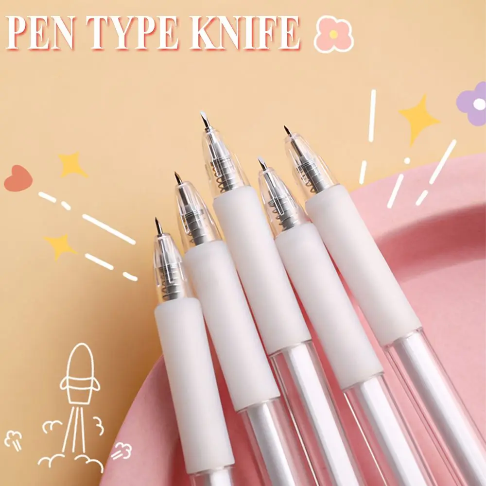 

Creative Pen Type Hand Account Pen Knife DIY Craft Art Seal Engraving Tape Paper Cutter Stationery Office School Cutting Knives