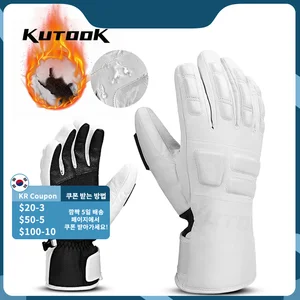 Перчатки KUTOOK, лыжные, козья кожа, зимние, водонепроницаемые, ветрозащитные