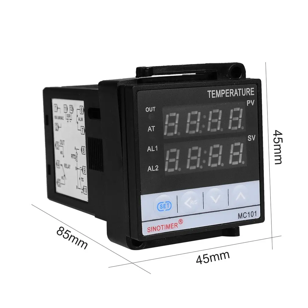 SINOTIMER Short Shell Input PID Temperature Controller Thermostat Regulator SSR Relay Output Heat Cool Alarm | Инструменты