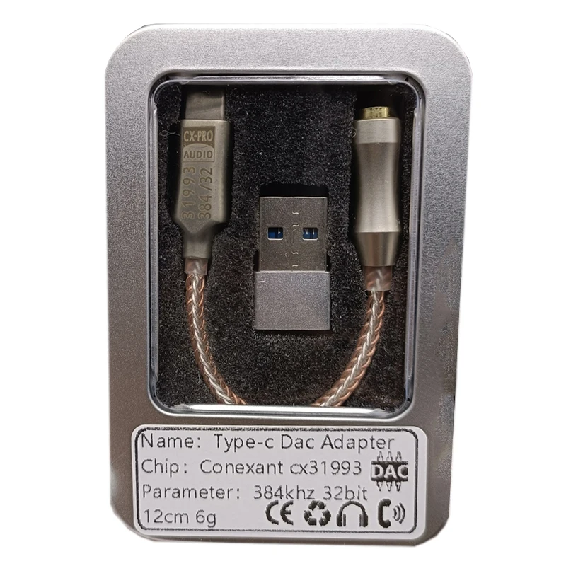 Новинка CX31993 USB Type C DAC наушники Amp синего цвета с выходом 3 5 мм SNR128dB PCM 32b/384kHz для Android