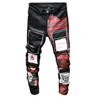 SEVEYFAN 2021 мужские панковские джинсы в стиле пэчворк рэперские танцевальные брюки-карандаш из денима для мужчин