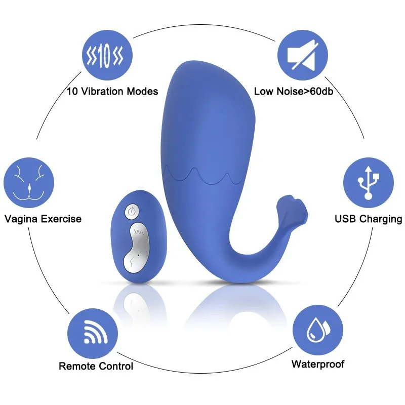 Silicone Vibrating Egg Sex Toys for Women 10 Mode Vibrator Wireless Remote Control Vagina Ball Kegel Balls Clitoris Massager | Красота и