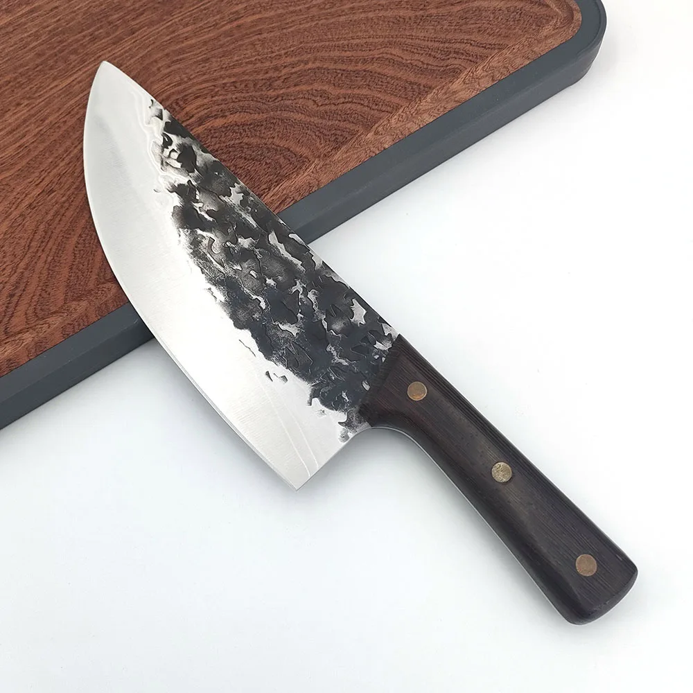 

YangJiang Vegetable Kitchen Knife Hammer Forging Butcher Chef Cleaver Slicing Knife for Household and Commercial