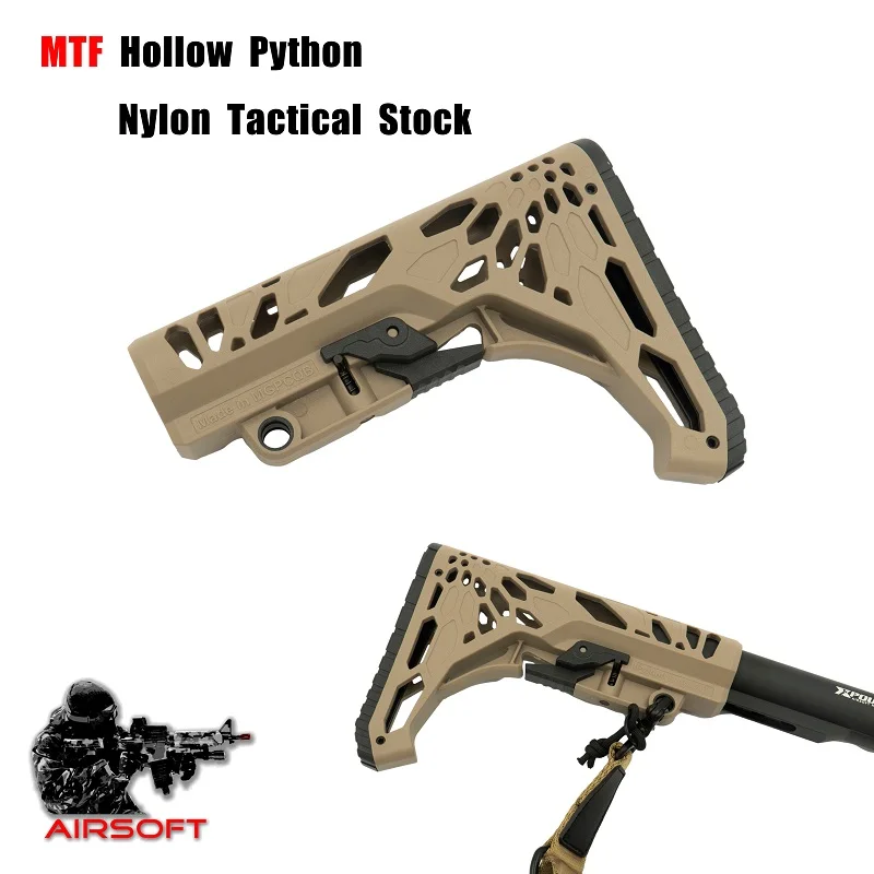 

SHY Hollow Python Nylon Tactical Stock For CS Jinming M4 Mkm2 hk416 J8 Tactical Ball Blaster Airsoft