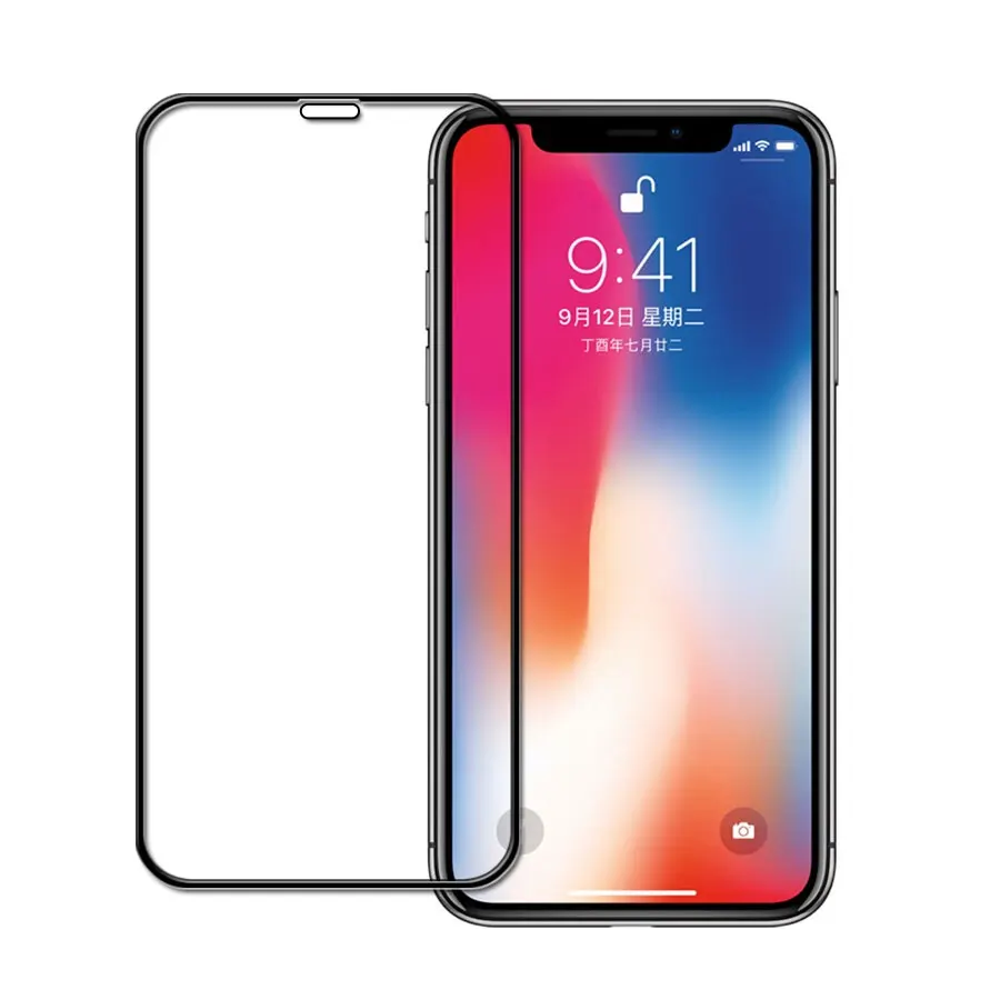 5D полноэкранное закаленное стекло для iphone X 8 7 6 Plus Защитная пленка задней панели