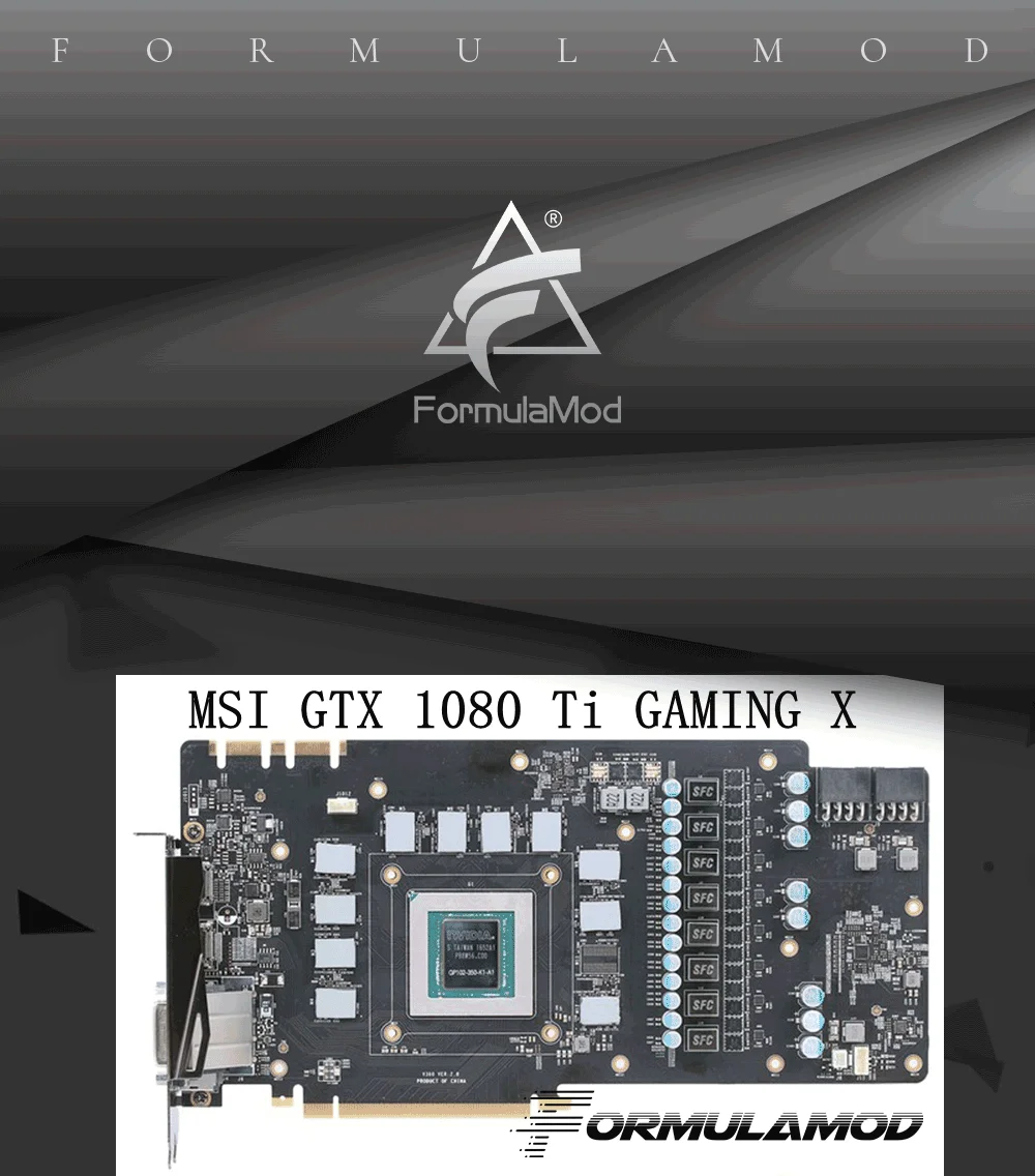 Bykski N-MS1080TIGMV2-X, полное покрытие видеокарты водяного охлаждения блок RGB/RBW для MSI GTX1080Ti Gaming X 11 ГБ