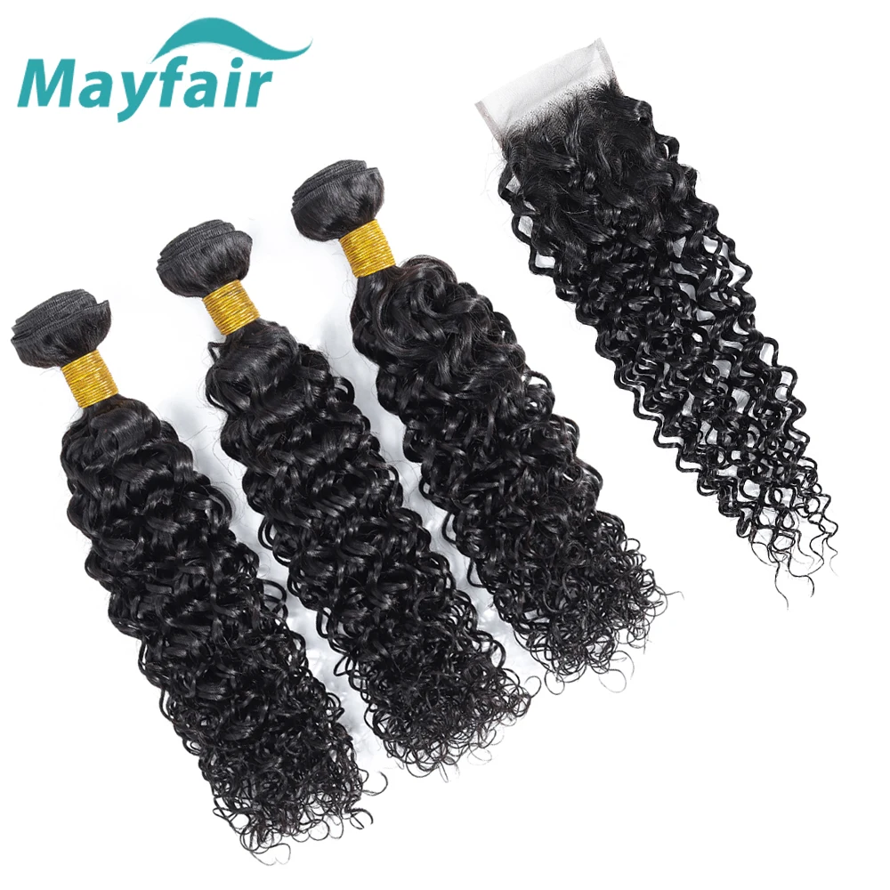 Волнистые волосы Mayfair пучки с застежкой человеческие без повреждения кутикулы 3