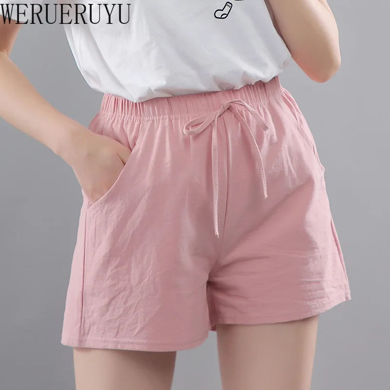 

Casual Wide Leg Shorts Women Clothing Summer Fashion Harajuku Korean Kawaii Streetwear High Waist Workout Cotton Woman Shorts