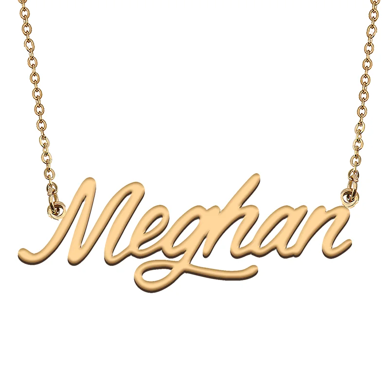 Meghan Custom Name Necklace Customized Pendant Choker Personalized Jewelry Gift for Women Girls Friend Christmas Present