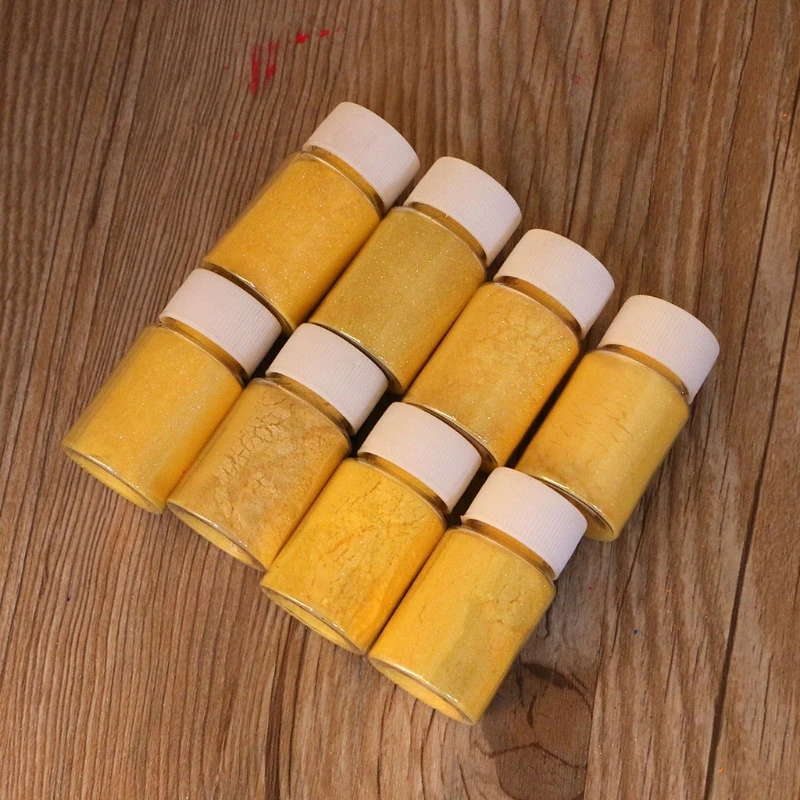 

8 Colors Magic Resin Pigment Rainbow Pearl Powder Epoxy Mold Glitter Colorant J78F