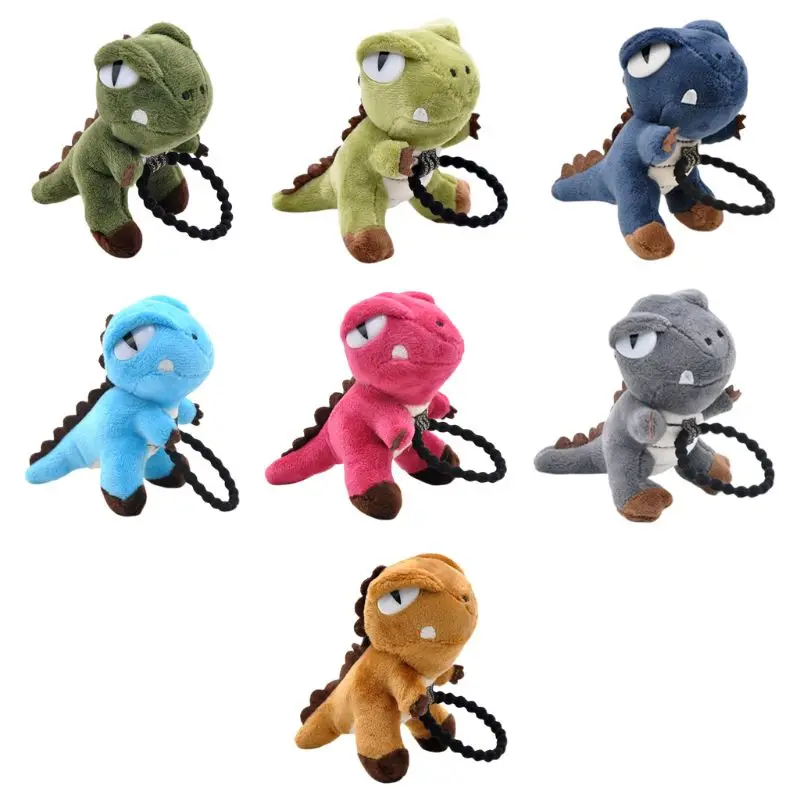 Женский милый большой объемный мультяшный динозавр веревка для волос плюшевая