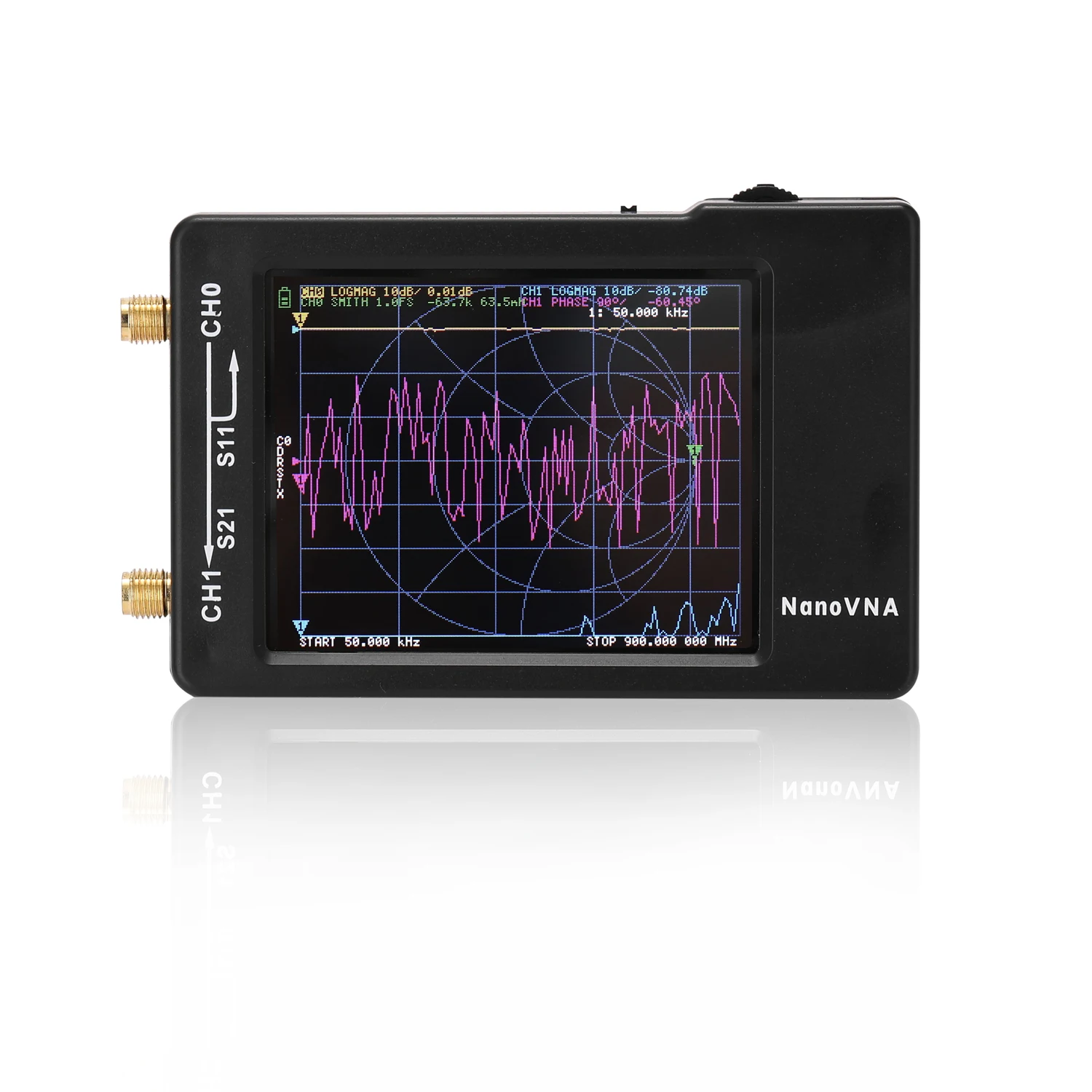 

Professional Portable Vector Network Analyzer LCD Digital Handheld Shortwave MF HF VHF UHF Antenna Analyzer 50KHz-900MHz