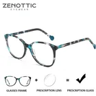 ZENOTTIC ацетат очки в оправе оверсайз для женщин Бабочка Анти синий светильник фотохромные линзы оптические очки для близорукости по рецепту