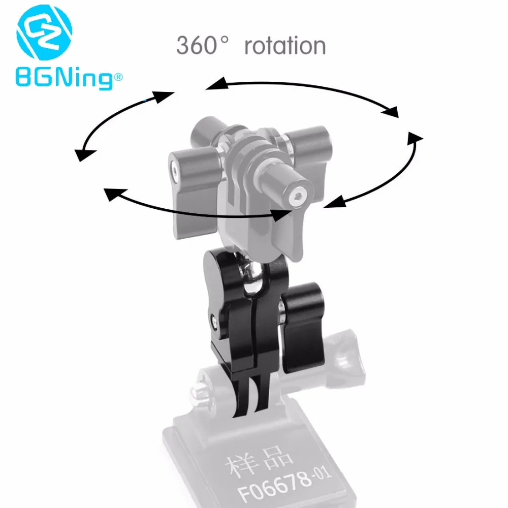 BGNing регулируемое основание Крепление для Gopro Hero 8 7 5 Xiaomi yi для sjcam для DJI Экшн камеры штатив шлем ремень крепление аксессуар