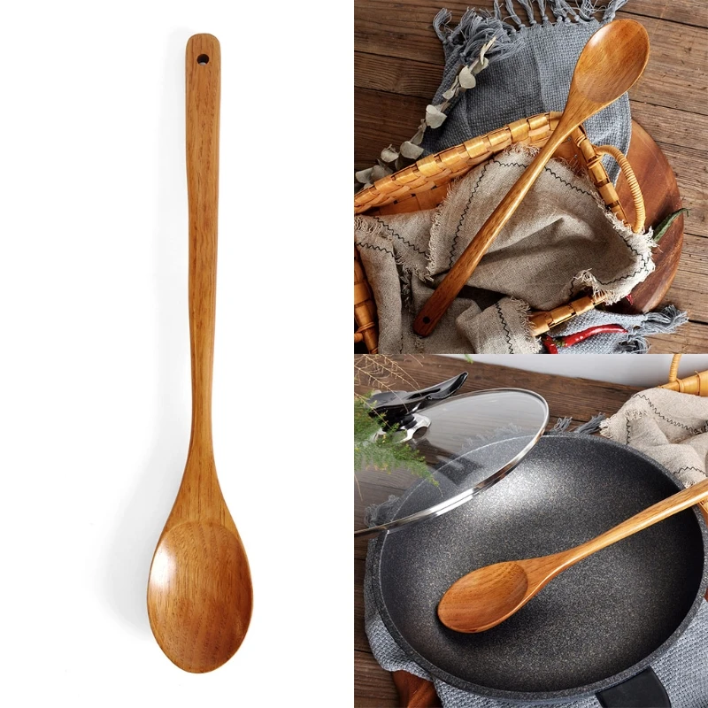 

16.5 inch Giant Wood Spoon Long Handled Wooden Spoon For Cooking And Stirring