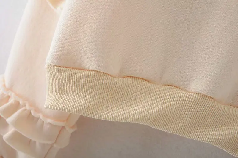 Женские Модные Повседневные свитера ярких цветов с кружевными рукавами и