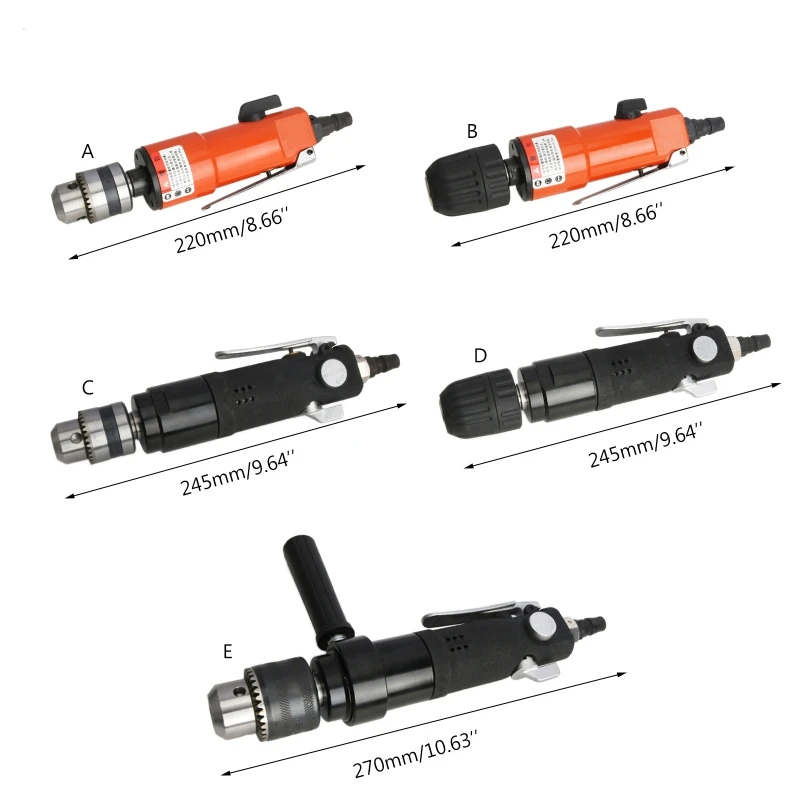 3/8&quot 1/2&quot Straight Shank Pneumatic Air Drill High/Medium/Low Speed Grinder Dropshipping | Инструменты