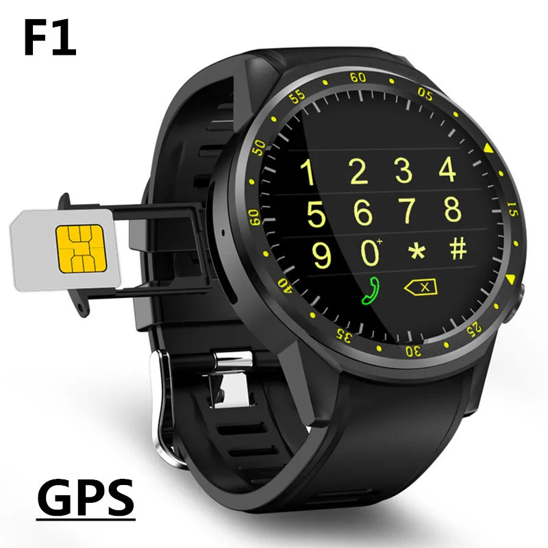 Умные часы F1 Android умные наручные часы с Bluetooth gps Beidou позиционирование спортивные часы Поддержка TF карты SIM карты фитнес-трекер