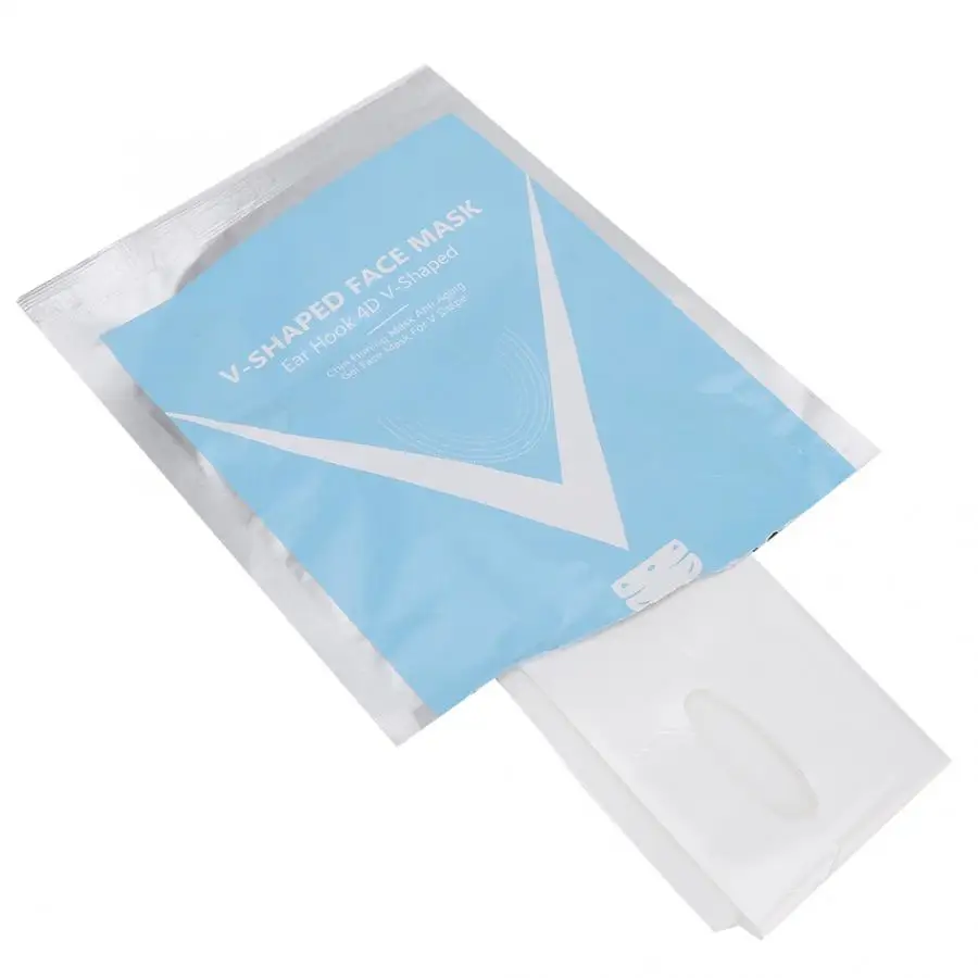 4D двойная V образная гелевая маска для лица увлажняющая похудения и кожи